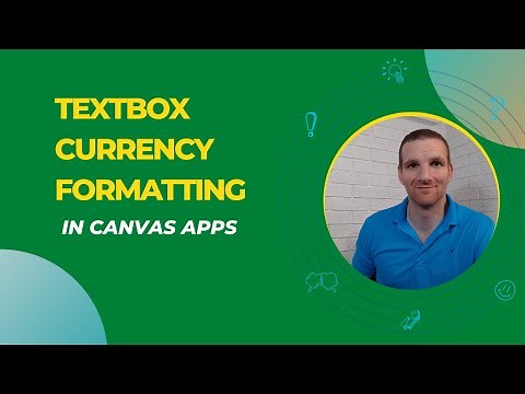 Power Apps - Textbox Currency Formatting