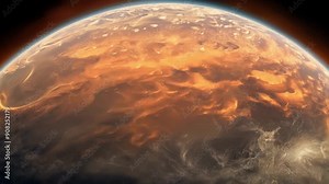 A closer look at the stunning greenhouse effect on Venus as the thick clouds heat and create a scorching hot surface.