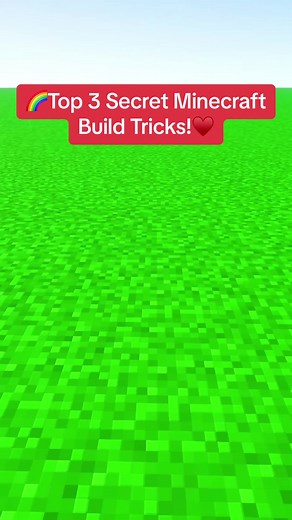 Top 3 Secret Minecraft Build Tricks!