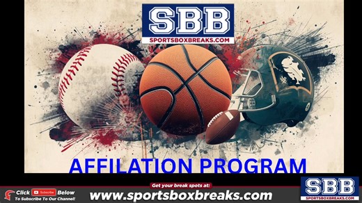 What is the SBB Affiliation Program? The SBB Affiliation Progam is a new program offered by SBB starting in 2026. You earn SBB cash by helping promote the SBB product to anyone interested in sportscards that may not be a part of our community. Here is how it will work: 1. Add a spot to a cart and checkout. 2. You will be emailed a code within 24hrs. 3. This code will be specific to you good for 20% off TEAM BREAKS and could be shared to whoever, wherever, whenever. 4. For every person that comes