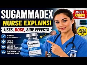 SUGAMMADEX - Generic Name, Drug class, Brande Name ,Precautions , How to use, Side Effects