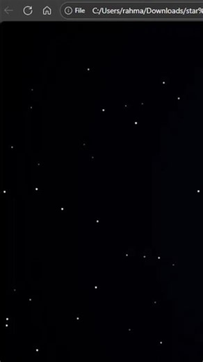 Twinkle Particle Star Background Animation | HTML - CSS - JS