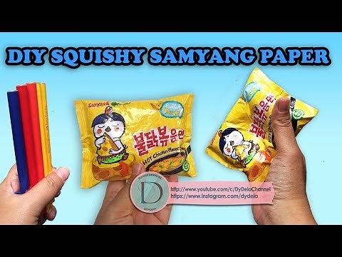 DIY SQUISHY PAPER SAMYANG BULDAK CHEESE