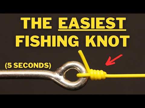 How to tie the easiest fishing knot – in 5 seconds! | Half Blood/Clinch Knot Tutorial