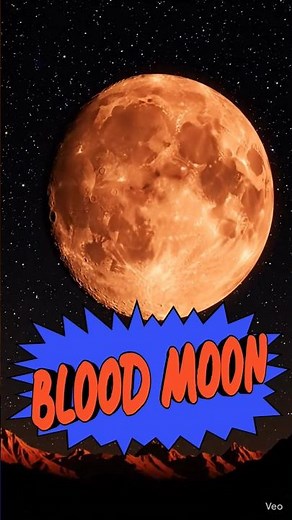 Blood Moon Mystery EXPLAINED! 🌕 Why It Turns Red 😳 #bloodmoon #lunareclipse #physics
