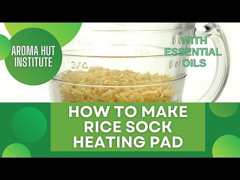 How To Make Heated Rice Bag For Pain - Homemade Rice Sock Heating Pad