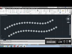 Path Array Tutorials in autocad //How to create irregular patterns (path arrays) AutoCAD Tutorials