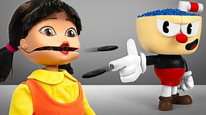 200K views · 2.2K reactions | Game character makeover - cuphead, squid game & crocodile dentist! | 5-Year Crafts | Facebook