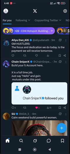 Complete Course na Hausa akan Yadda ake amfani da X don BEGINNERS1. Yadda ake saita Profile/Bio2. Yadda ake Amfani da For you da Following3. Yadda ake amfani da sashin Premium4. Yadda ake amfani da Analytics don sanin lokacin posting Ayi retweeting Pls.