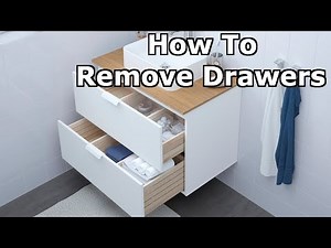 IKEA GodMorgan Vanity - How to Remove Drawers