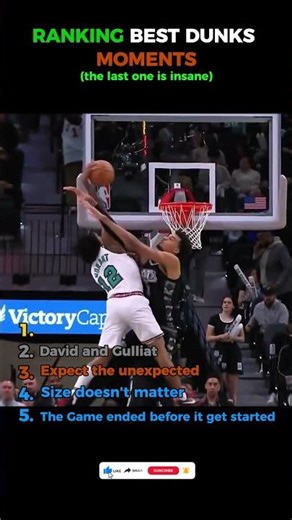 Ranking 5 CRAZIEST Dunks Ever😳🏀🔥 #basketballhighlights #dunks #basketballdunks #nba