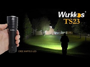 Wurkkos TS23 - 5000 lumens tactical flashlight - 482m beam - Type-C port