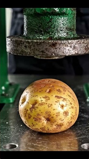 Satisfying Vegetable Crush Under Hydraulic Press 🤯