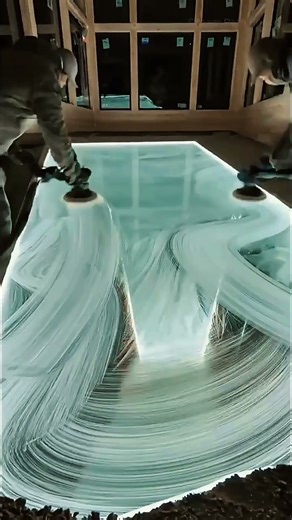 Living Room Floating Above a Frozen Glacier