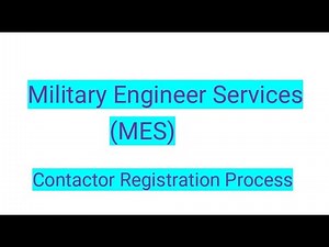MES (Military Engineer Services) , Contractor Registration Process, ठेकेदार रेजिस्ट्रेशन प्रक्रिया