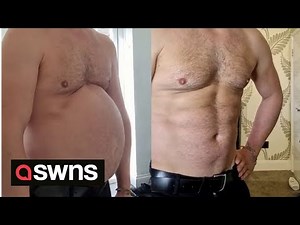 Man dubbed "the Belly king" is able to pose with shredded abs and a huge belly | SWNS
