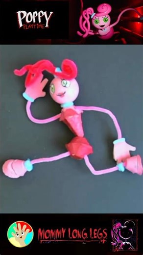 Mommy Long Legs - Poppy Playtime- Handy Art #diy #tutorial #fanart #viralshorts #manualidades