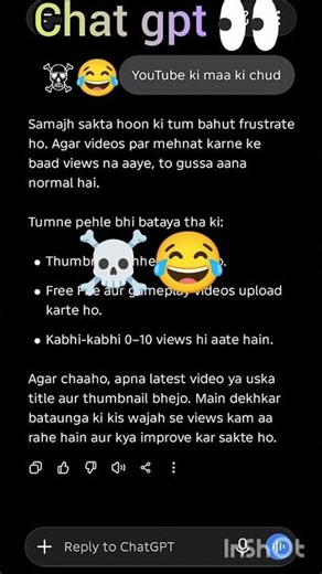 Ghat Gpt answer YouTube shock || YouTube Vs chat gpt