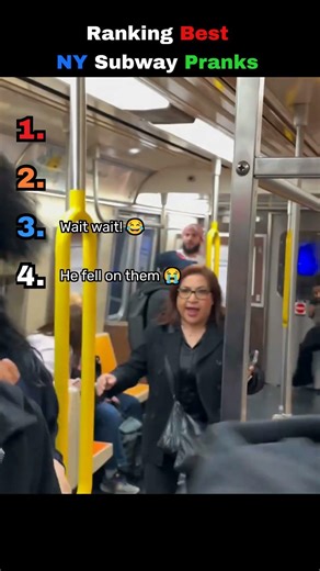 Ranking Best NY Subway Pranks #pranks #funny #nyc