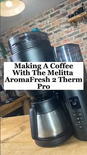Making A Coffee With The Melitta AromaFresh 2 Therm Pro #coffee #filtercoffee #shorts