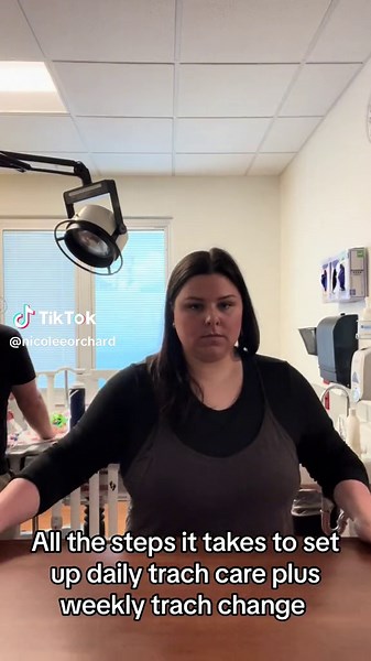 Daily Trach Care set-up plus set-up for trach change. It takes about 15 mintues to set it all up then another 10-15 to do the cares on him. When Jordan and I are both at the hospital he will entertain John while I get it all prepped. If it is just me, well I put on a show for John while setting up his supplies. It’s quite commical. This is just part or our daily routine as medical parents! #medicalmommalife #foryou #foryoupge #foryoupage #tracheostomy #23weeker #tracheostomy #medicalmomma #micro