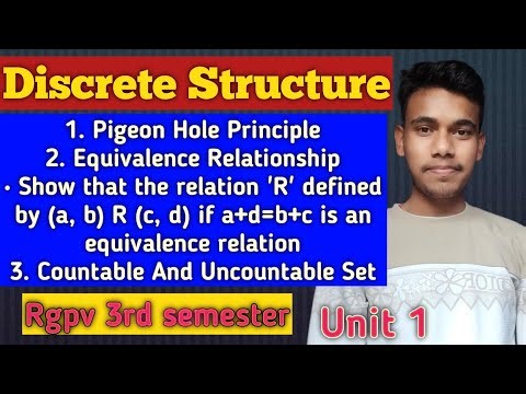 Most Important Question | Unit 1 Rgpv 3rd sem | Discrete Structure