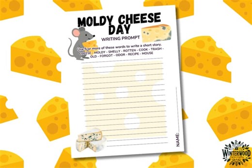 Moldy Cheese Day Writing Prompt | October 9th Holiday