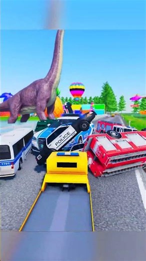 POLICE CAR TRANSPORTATION #shorts #fs22 #farmingsimulator22 #fyp #automobile #beamngdrive