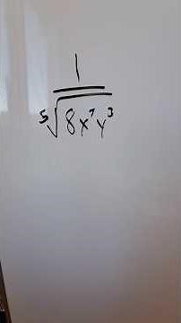 Rationalize a difficult denominator