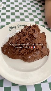 Maybe one of the best Parisian desserts?🍫 Chez Janou is a small bistro known for serving giant spoonfuls of their homemade chocolate mousse. It’s so RICH and so good 🥄 it’s gone viral recently but I think it’s worth the hype!! . . . . . — #mousse #parisfrance #chocolates #ParisFood #chocolatemousse #chocolatelover | Sweetportfolio