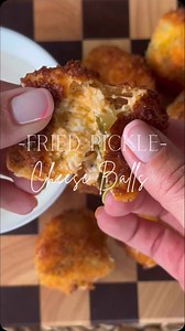 580K views · 112 reactions | HOLY SMOKES- Fried Pickle Cheese Balls...