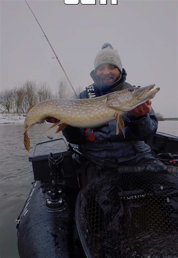 Winter fishing for pike on the belly boat - who is in ? #fishing #westinfishing #bullteez #bellyboat #w6 @Westin-Fishing