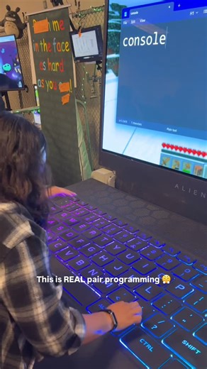 Tru Narla on Instagram: "This is real pair programming  thanks @alextcorea !! @opensaucelive #coding #softwareengineer #keyboard #developer"