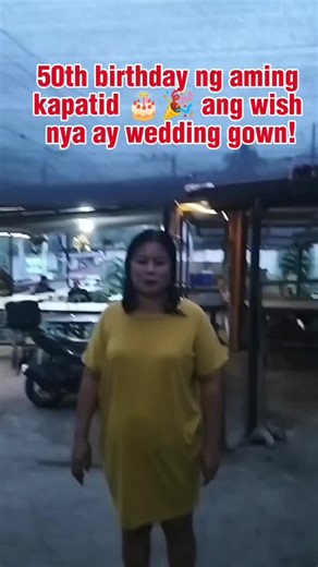 wedding gown ang ating pa birthday kay ate❤️