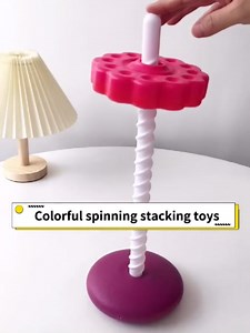 Amazon.com: JUXUE Baby Spinning Stacking Toys for Toddlers 1-3, Rainbow Ring Stacker Montessori Toys for Babies 6-12 Months, 1 2 3 One Year Old Girl Boy Christmas Birthday Gifts, Autism Sensory Learning Toy : Toys & Games