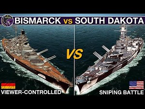 Bismarck Battleship vs South Dakota (ROUND 2) | War On The Sea