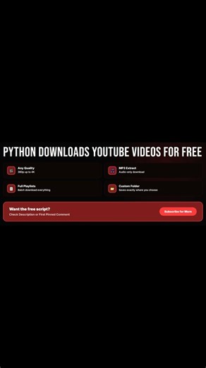 Python Downloads Any YouTube Video in Any Quality — No Browser Extensions Needed