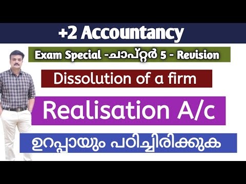 Realisation account/Dissolution of a firm