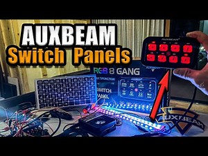 Unboxing, Setting up, and Testing 2 Auxbeam RGB Multifunction Switch Panels | Bluetooth and XL