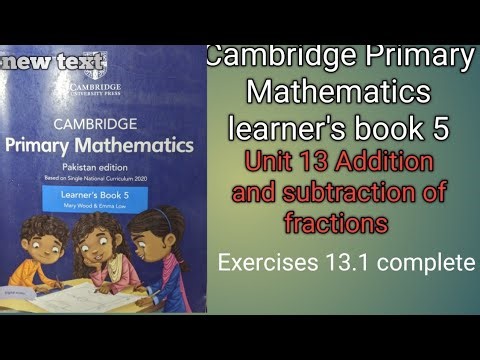 Cambridge Primary Mathematics learner's book 5 unit 13, Exercise 13.1