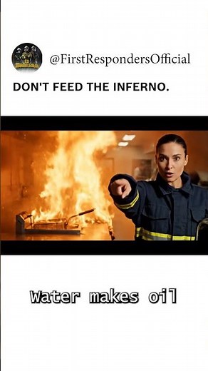 Why throwing water on a grease fire is like using gasoline.