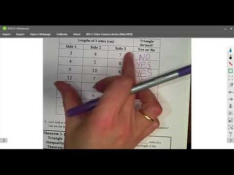 Section 5.5 Triangle Inequality Theorem 1