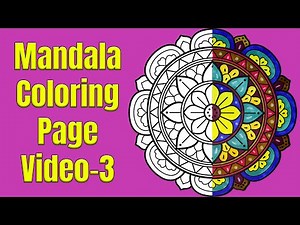 Relaxing Mandala Coloring Pages | Relaxing Intricate Mandala Design – Mandala Series Video 3