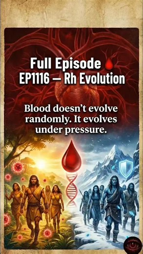 The Anything Answer on Instagram: "🩸 EP1116 — Rh Evolution Rh blood didn’t survive by accident. Blood evolves under pressure. The Rh system stayed because variation kept humans alive. Watch the full episode. EP1116 — Rh Evolution Follow us for more. @TheAnythingAnswer For entertainment only. #bloodbiology #humanevolution #geneticscience #ancestrypatterns #theanythinganswer"