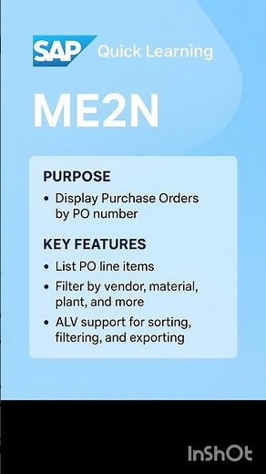 ME2N Transaction in SAP | Purchase Order Tracking in SAP MM