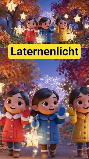Laternenlied für Kinder "Laternenlicht" 🕯✨️🌟 #short #kinderlieder #neu #deutsch