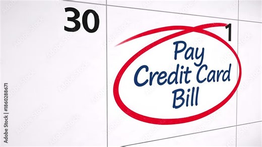 Credit card bill payment reminder to avoid late fees