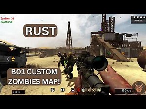 MW2 RUST ZOMBIES MAP! Black Ops 1 Zombies Custom Map No Commentary Gameplay