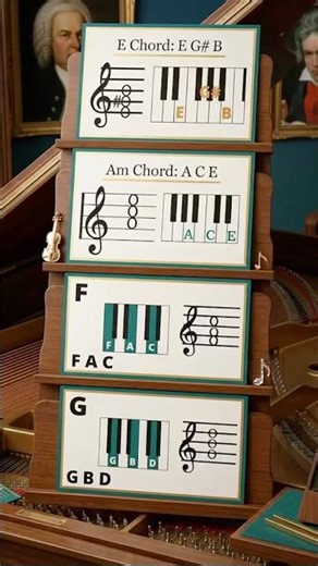 Piano chords tutorial piano 🎹 #piano tutorial #chords