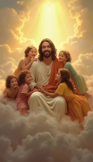 Jesus and the Joyful Children: A Moment of Laughter